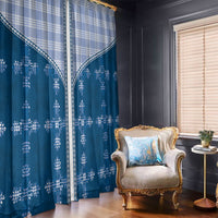 Blue Hawaii Paniolo Quilt Motif Window Curtain LT05 - Polynesian Pride