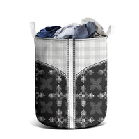 Black Hawaii Paniolo Quilt Motif Laundry Basket LT05 - Polynesian Pride