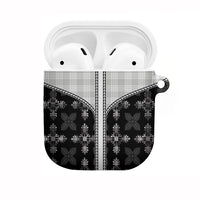 Black Hawaii Paniolo Quilt Motif AirPods Case LT05 Black - Polynesian Pride