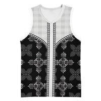Black Hawaii Paniolo Quilt Motif Basketball Jersey LT05 Unisex Black - Polynesian Pride