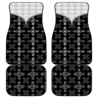 Black Hawaii Paniolo Quilt Motif Car Mats LT05 - Polynesian Pride