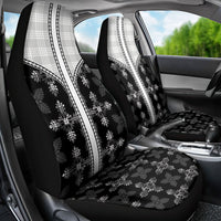 Black Hawaii Paniolo Quilt Motif Car Seat Cover LT05 - Polynesian Pride