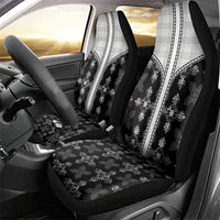 Black Hawaii Paniolo Quilt Motif Car Seat Cover LT05 - Polynesian Pride