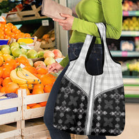 Black Hawaii Paniolo Quilt Motif Grocery Bag LT05 - Polynesian Pride