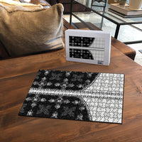 Black Hawaii Paniolo Quilt Motif Puzzle LT05 - Polynesian Pride