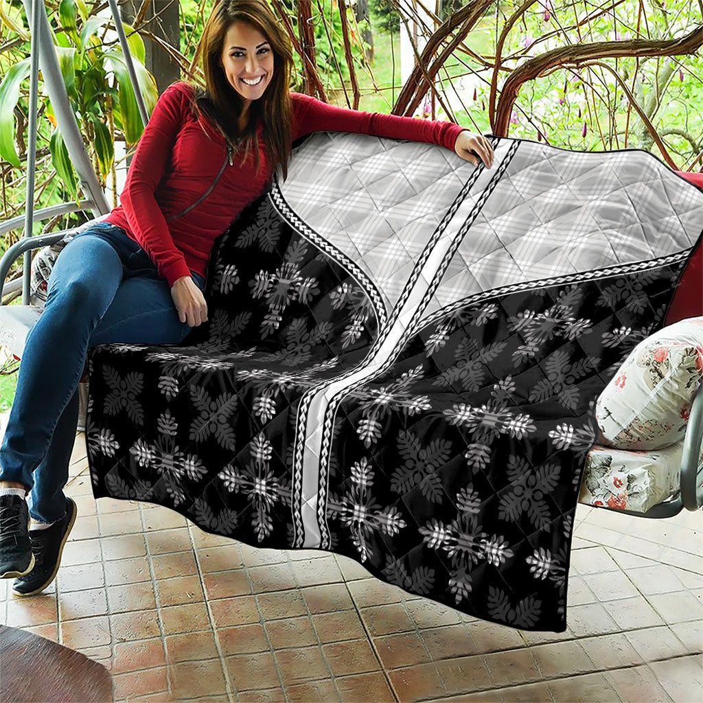 Black Hawaii Paniolo Quilt Motif Quilt LT05 - Polynesian Pride