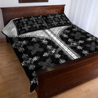 Black Hawaii Paniolo Quilt Motif Quilt Bed Set LT05 - Polynesian Pride