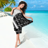 Black Hawaii Paniolo Quilt Motif Sarong LT05 - Polynesian Pride