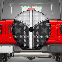 Black Hawaii Paniolo Quilt Motif Spare Tire Cover LT05 - Polynesian Pride