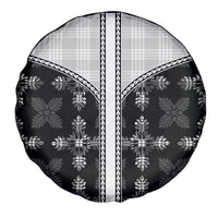 Black Hawaii Paniolo Quilt Motif Spare Tire Cover LT05 - Polynesian Pride