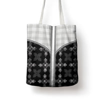Black Hawaii Paniolo Quilt Motif Tote Bag LT05 - Polynesian Pride