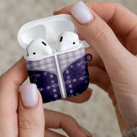 Purple Hawaii Paniolo Quilt Motif AirPods Case LT05 - Polynesian Pride