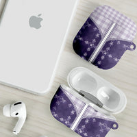 Purple Hawaii Paniolo Quilt Motif AirPods Case LT05 - Polynesian Pride