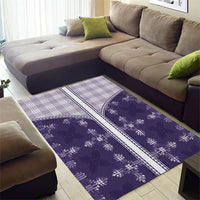 Purple Hawaii Paniolo Quilt Motif Area Rug LT05 - Polynesian Pride