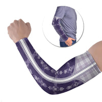 Purple Hawaii Paniolo Quilt Motif Arm Sleeves LT05 Set of 2 Purple - Polynesian Pride