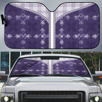 Purple Hawaii Paniolo Quilt Motif Auto Sun Shade LT05 Purple - Polynesian Pride