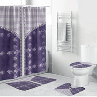 Purple Hawaii Paniolo Quilt Motif Bathroom Set LT05 Bathroom Set (4 pcs) Purple - Polynesian Pride