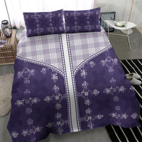 Purple Hawaii Paniolo Quilt Motif Bedding Set LT05 - Polynesian Pride