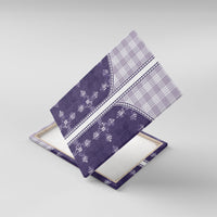 Purple Hawaii Paniolo Quilt Motif Canvas Wall Art LT05 With Frame Purple - Polynesian Pride