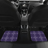 Purple Hawaii Paniolo Quilt Motif Car Mats LT05 Set 2pcs - Back Purple - Polynesian Pride