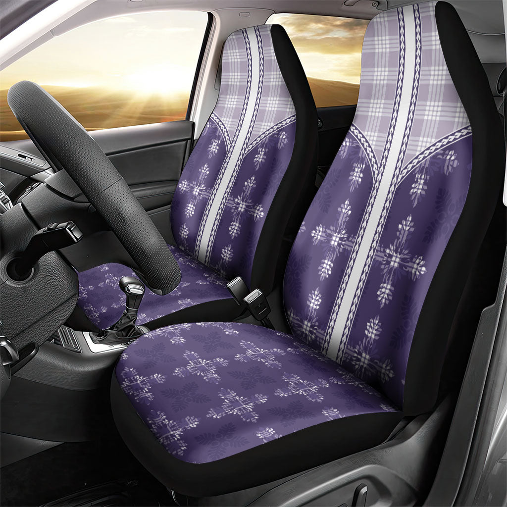 Purple Hawaii Paniolo Quilt Motif Car Seat Cover LT05 - Polynesian Pride