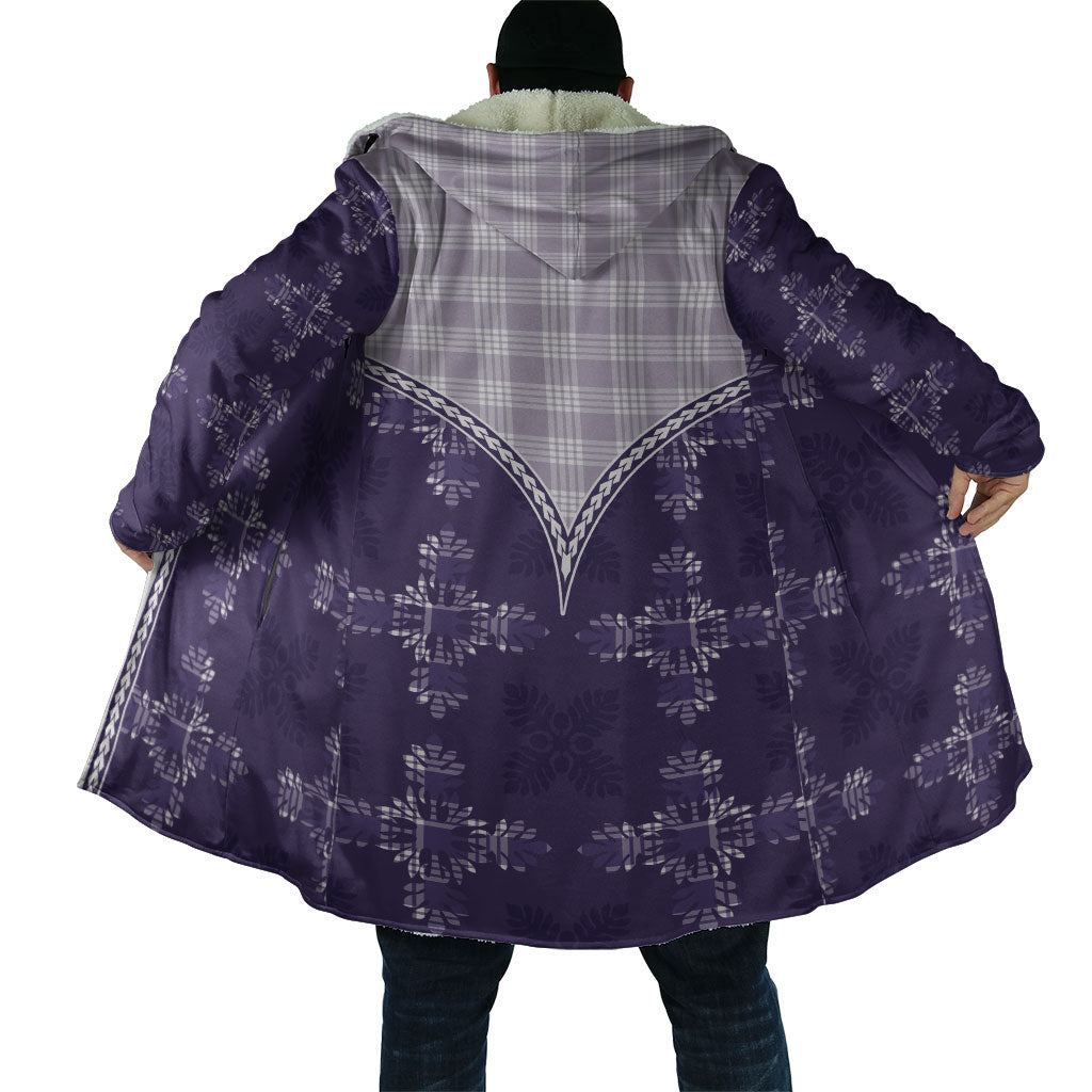 Purple Hawaii Paniolo Quilt Motif Cloak LT05 - Polynesian Pride