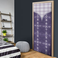 Purple Hawaii Paniolo Quilt Motif Door Cover LT05 - Polynesian Pride