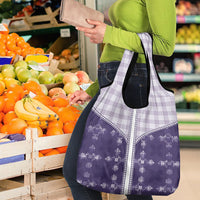 Purple Hawaii Paniolo Quilt Motif Grocery Bag LT05 - Polynesian Pride