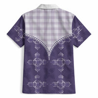 Purple Hawaii Paniolo Quilt Motif Hawaiian Shirt LT05 - Polynesian Pride