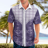 Purple Hawaii Paniolo Quilt Motif Hawaiian Shirt LT05 - Polynesian Pride