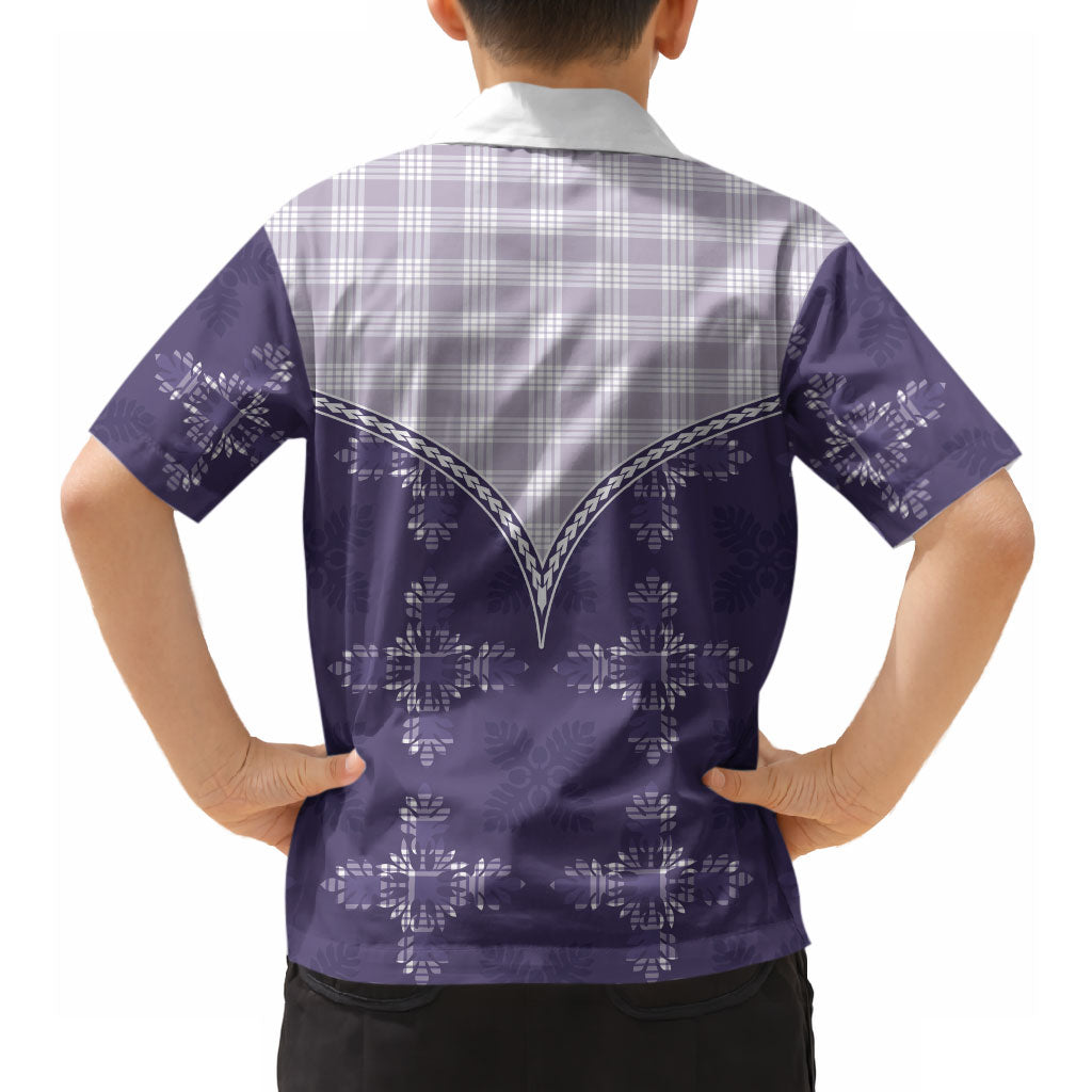 Purple Hawaii Paniolo Quilt Motif Hawaiian Shirt LT05 - Polynesian Pride