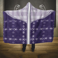 Purple Hawaii Paniolo Quilt Motif Hooded Blanket LT05 - Polynesian Pride