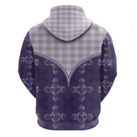 Purple Hawaii Paniolo Quilt Motif Hoodie LT05 - Polynesian Pride