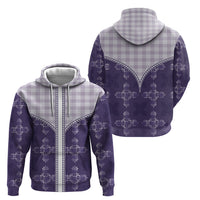 Purple Hawaii Paniolo Quilt Motif Hoodie LT05 - Polynesian Pride
