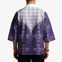 Purple Hawaii Paniolo Quilt Motif Kimono LT05 - Polynesian Pride
