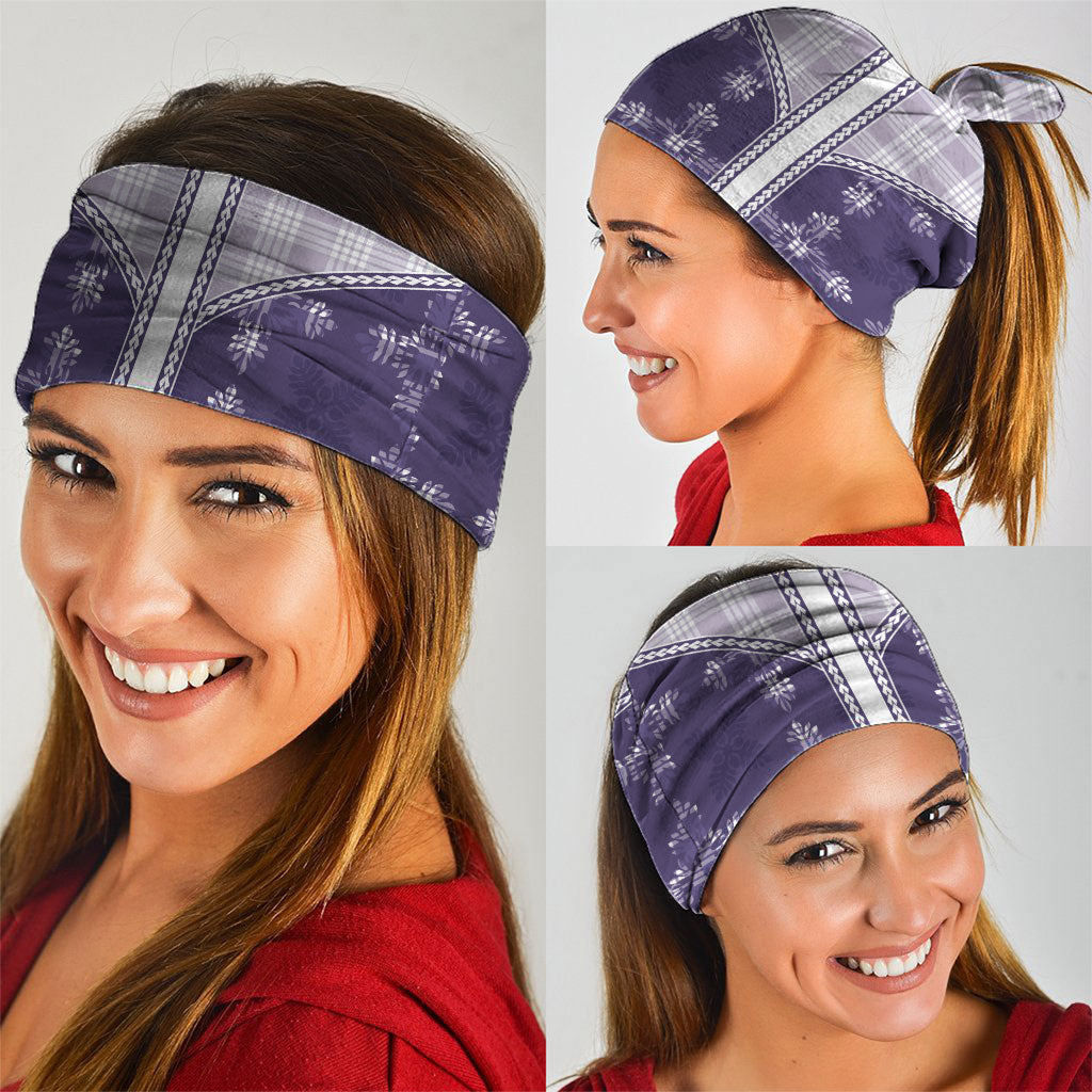 Purple Hawaii Paniolo Quilt Motif Neck Gaiter LT05 - Polynesian Pride