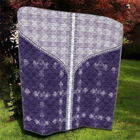 Purple Hawaii Paniolo Quilt Motif Quilt LT05 - Polynesian Pride