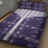 Purple Hawaii Paniolo Quilt Motif Quilt Bed Set LT05 - Polynesian Pride