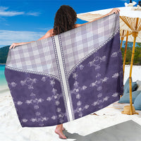 Purple Hawaii Paniolo Quilt Motif Sarong LT05 One Size 44 x 66 inches Purple - Polynesian Pride