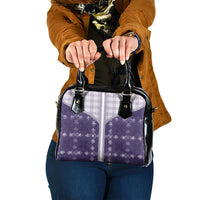 Purple Hawaii Paniolo Quilt Motif Shoulder Handbag LT05 One Size Purple - Polynesian Pride