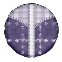 Purple Hawaii Paniolo Quilt Motif Spare Tire Cover LT05 - Polynesian Pride