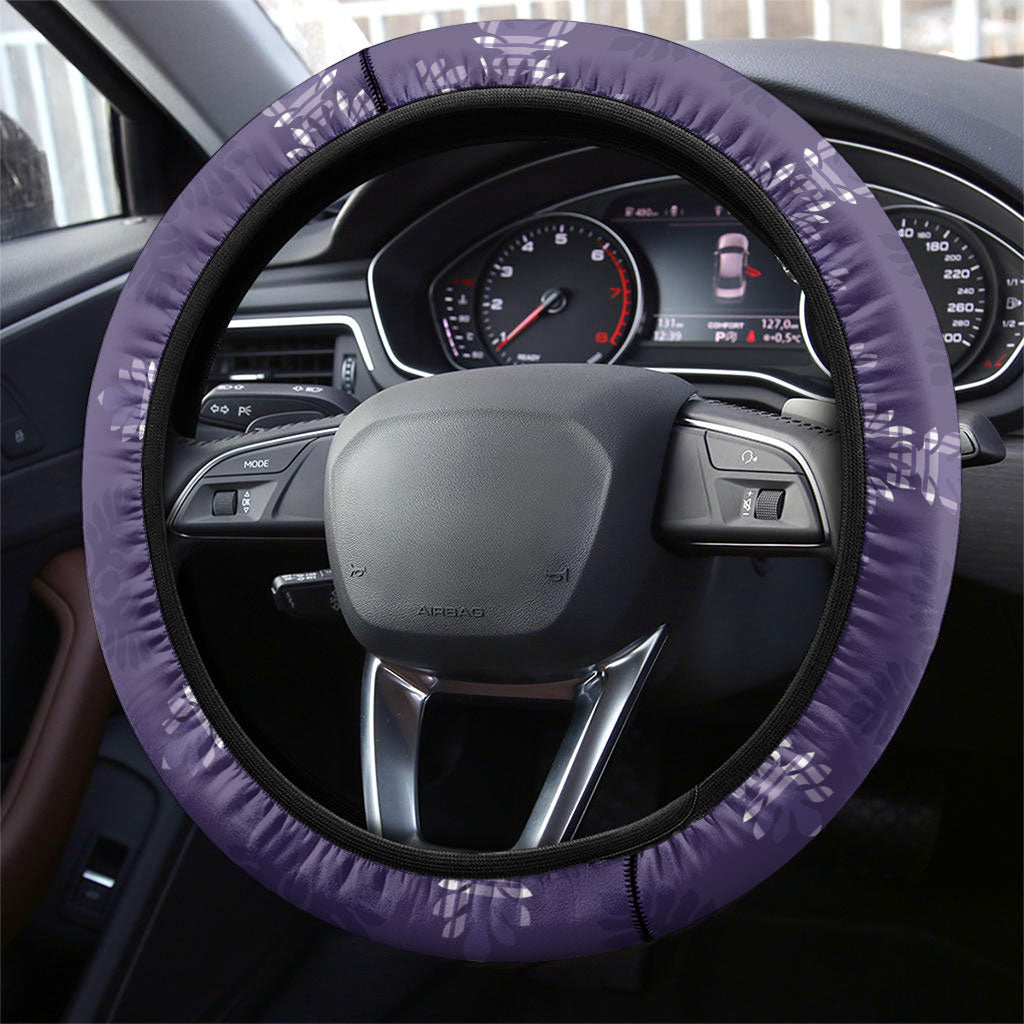 Purple Hawaii Paniolo Quilt Motif Steering Wheel Cover LT05 - Polynesian Pride