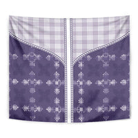 Purple Hawaii Paniolo Quilt Motif Tapestry LT05 - Polynesian Pride