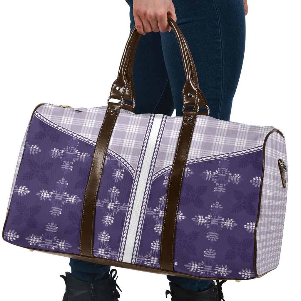 Purple Hawaii Paniolo Quilt Motif Travel Bag LT05 - Polynesian Pride