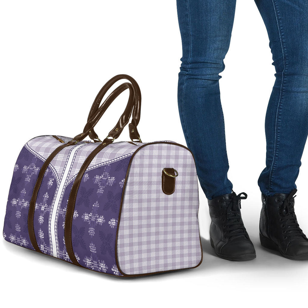 Purple Hawaii Paniolo Quilt Motif Travel Bag LT05 - Polynesian Pride