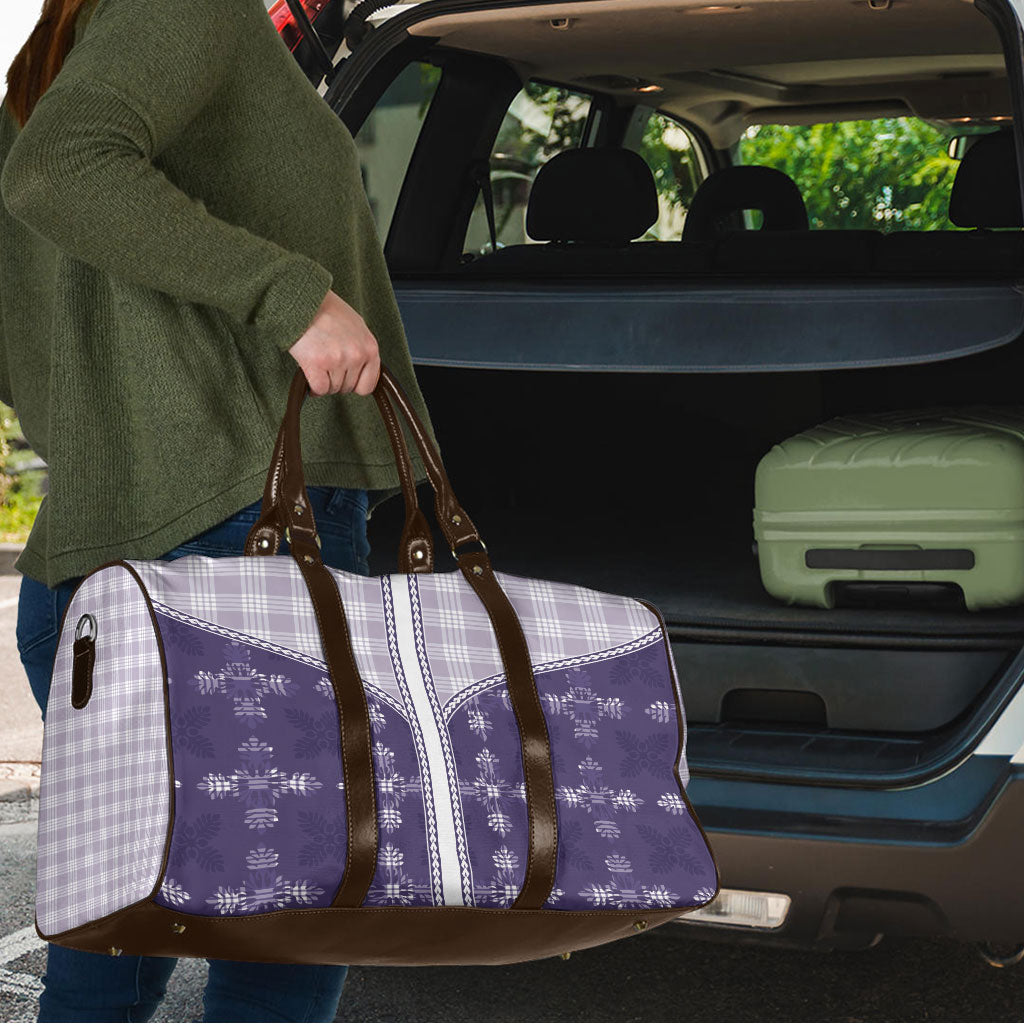 Purple Hawaii Paniolo Quilt Motif Travel Bag LT05 - Polynesian Pride