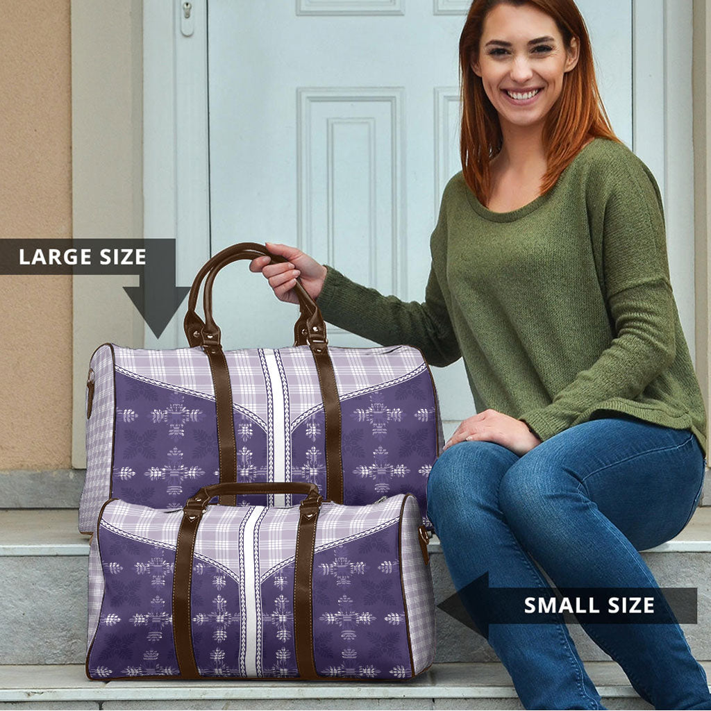 Purple Hawaii Paniolo Quilt Motif Travel Bag LT05 - Polynesian Pride