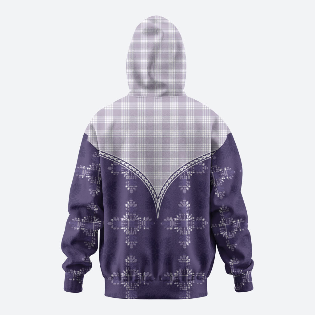 Purple Hawaii Paniolo Quilt Motif Zip Hoodie LT05 - Polynesian Pride