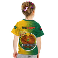 Personalized Papua New Guinea Enga Province Kid T Shirt Mix Coat Of Arms Polynesian Pattern LT05 - Polynesian Pride