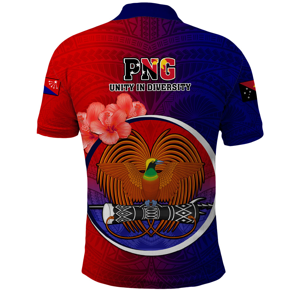 Papua New Guinea Central Province Polo Shirt Mix Coat Of Arms Polynesian Pattern LT05 - Polynesian Pride